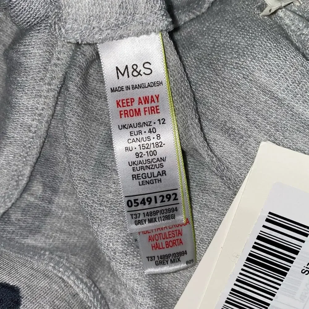 NWT M&S Day Dreams Duvet‎ Days Leopard Joggers Women's Size 8 Lounge Pants